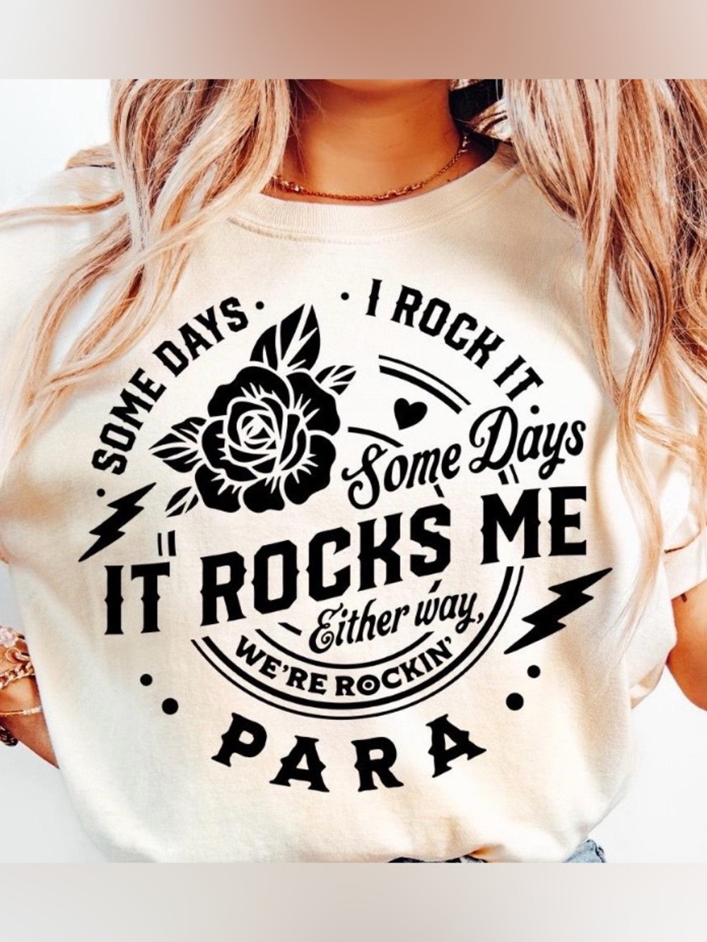 Para Rocks Rose Shirt - Picture 2 of 6